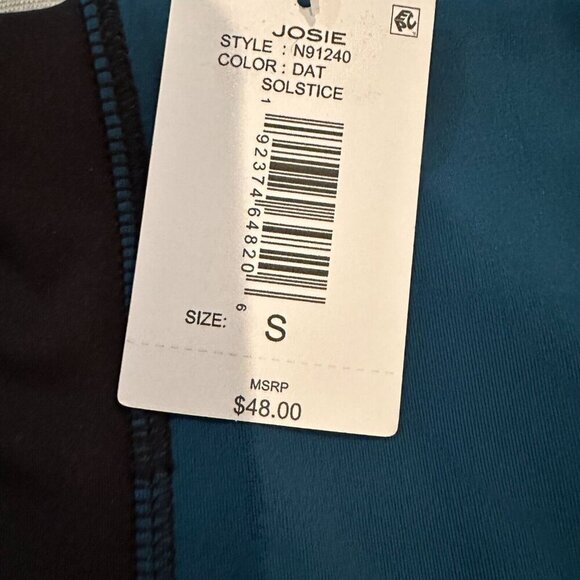 Josie Natori Womens Size‎ S Jade Solstice Asymmetrical Cropped Top NWT - Picture 5 of 6